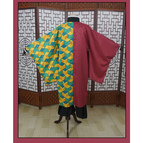 Men's Tomioka Giyu Water Hashira Cosplay Costume Full Set - Demon Slayer