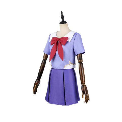 Anime The Future Diary Gasai Yuno Mirai Nikki Cosplay Costume Girls JK Uniform Purple Sailor Suit