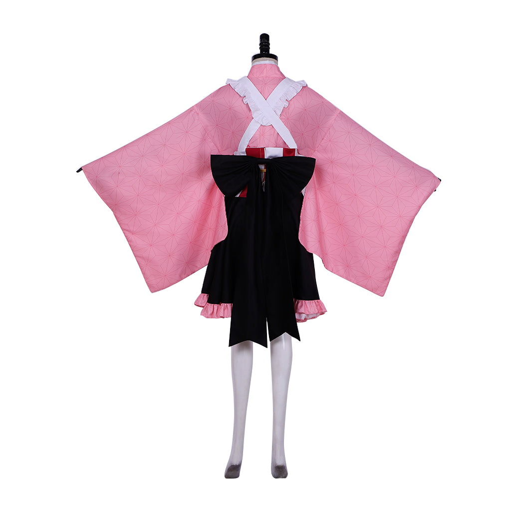 Demon Slayer Kamado Nezuko Maid Cosplay Costume | Anime-Inspired Fancy Dress