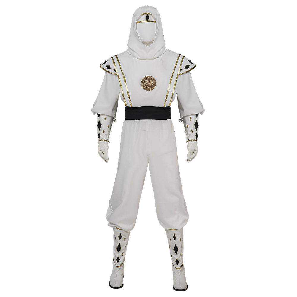 Mighty Morphin Power Rangers Tommy Oliver White Ranger Ninja Cosplay Costume