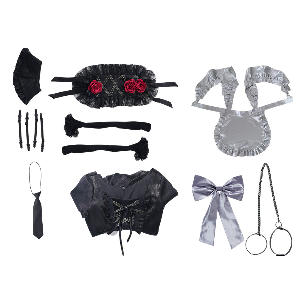 MROZUL My Dress Up Darling Cosplay Costume Marin Kitagawa Maid Dress Skirt Halloween Lolita Suit