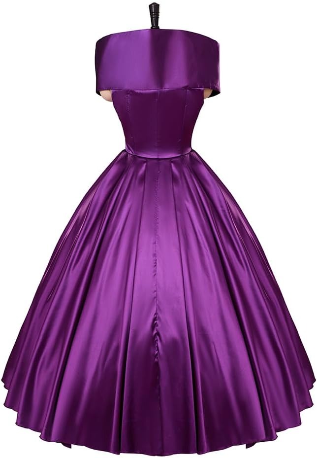 Women's Bearded Lady Circus Costume Musical Tutu Dress Purple Theatrical Cosplay Costume