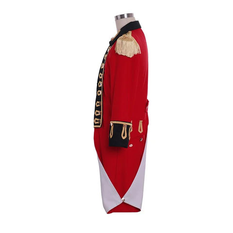 1770s Colonial Red Jacket - Richard Worsley Cosplay Costume | Captain George Bisset Uniform | Coscomos Series - Coscosmos