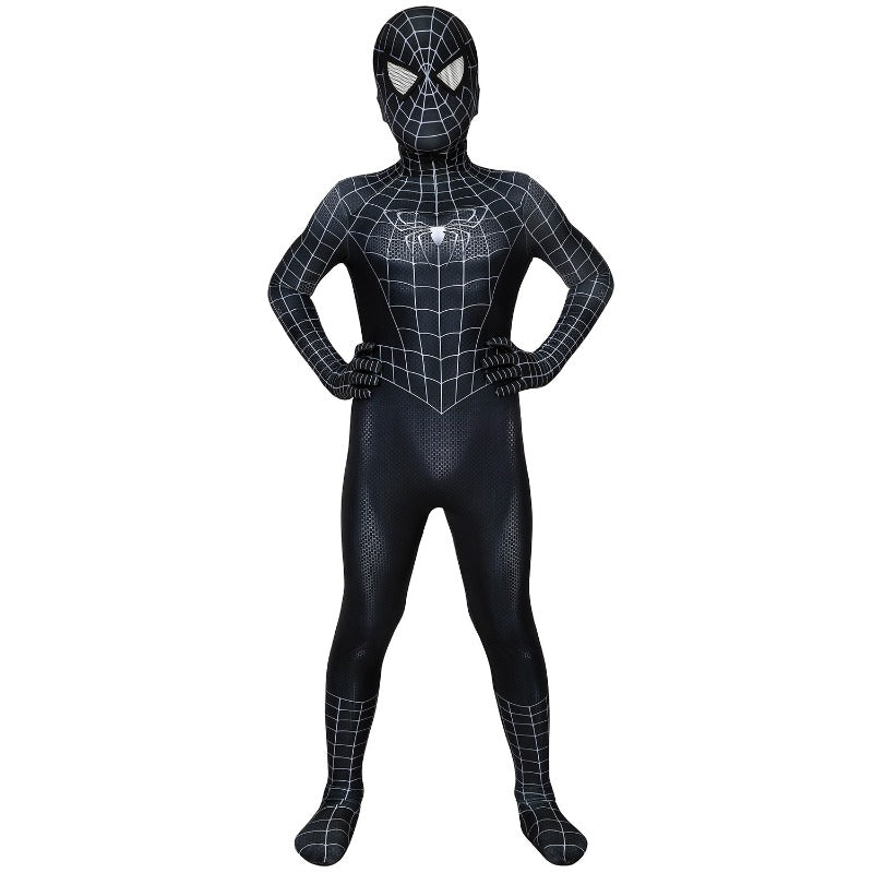 Venom Kids Cosplay Costume Eddie Brock Spider-Man 3 3D Printed Suit