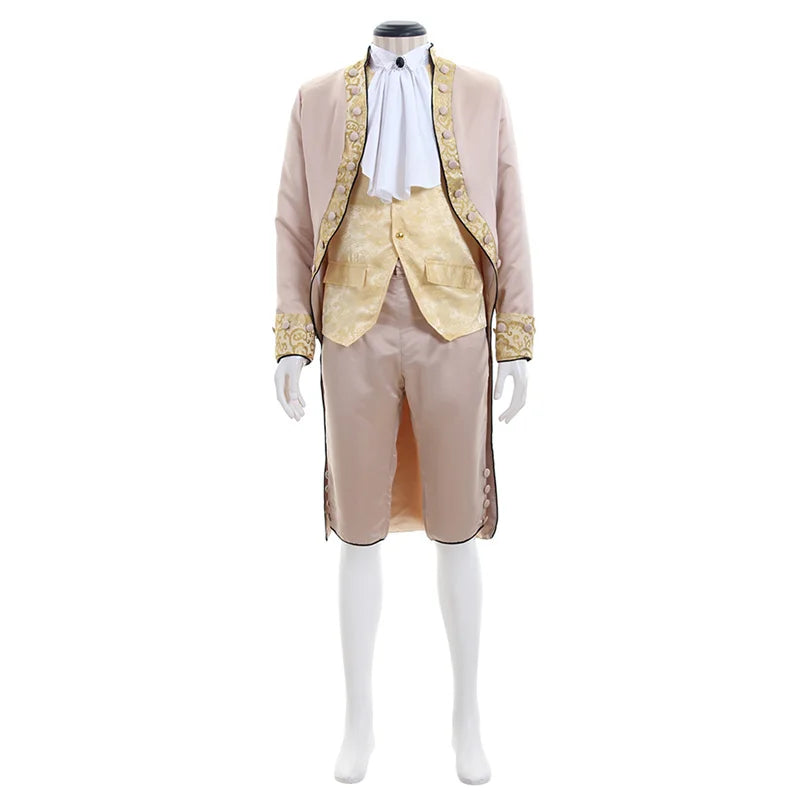 18th Century Colonial Men's Tailcoat Costume - Victorian Rococo Regency Suit | Coscosmos Medieval Series