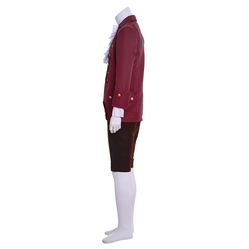 18th Century Colonial Noble Court Uniform | Rococo Medieval Prince Cosplay Costume for Halloween