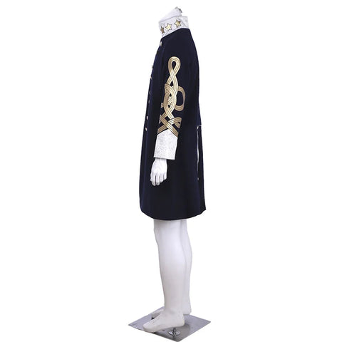 18th Century Men’s Embroidered Retro Jacket - Long Slim Collar Cosplay Coat | Coscosmos Medieval Series