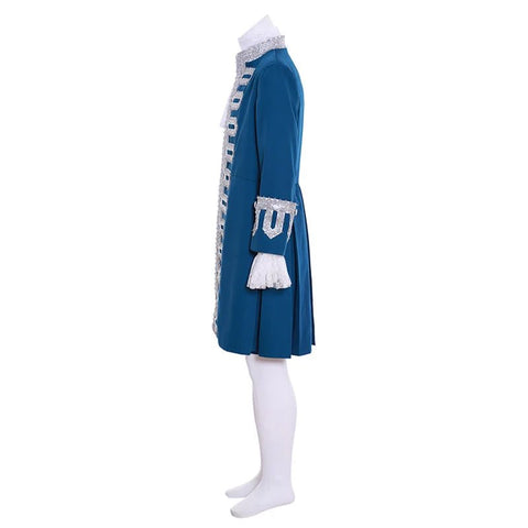 18th - Century British Prince Blue Court Suit - Victorian Colonial Aristocrat Renaissance Costume | Coscomos - Coscosmos