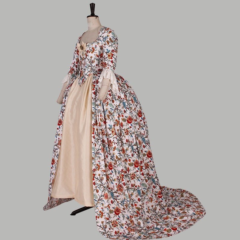 18th Century Rococo Ball Gown Vintage Tapestry Medieval Dress Victorian Costume - Coscosmos