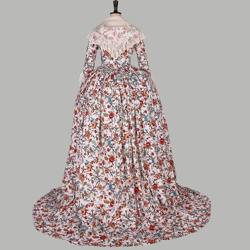 18th Century Rococo Ball Gown Vintage Tapestry Medieval Dress Victorian Costume - Coscosmos