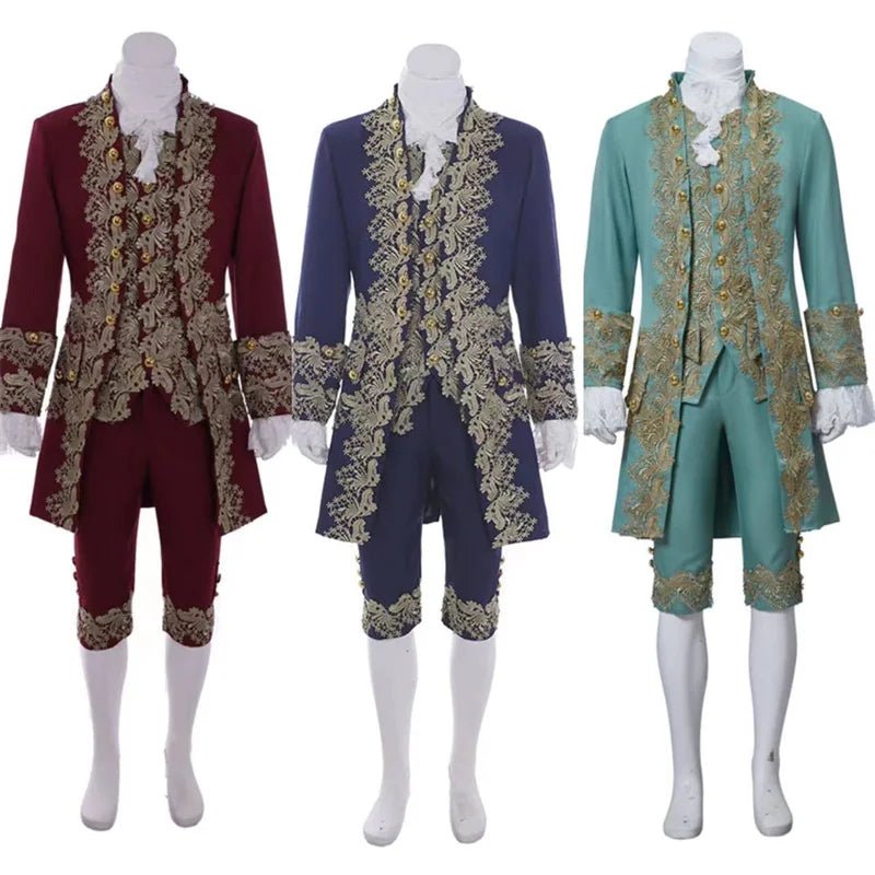 18th Century Victorian Gentleman Costume - Aristocrat Medieval Royal Men's Outfit - Coscosmos