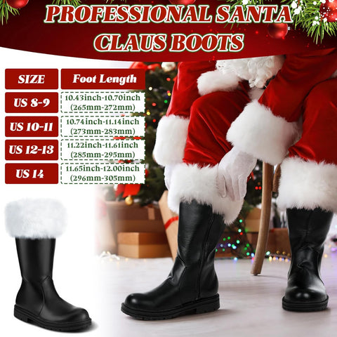 Liitrsh Christmas Santa Claus Boots