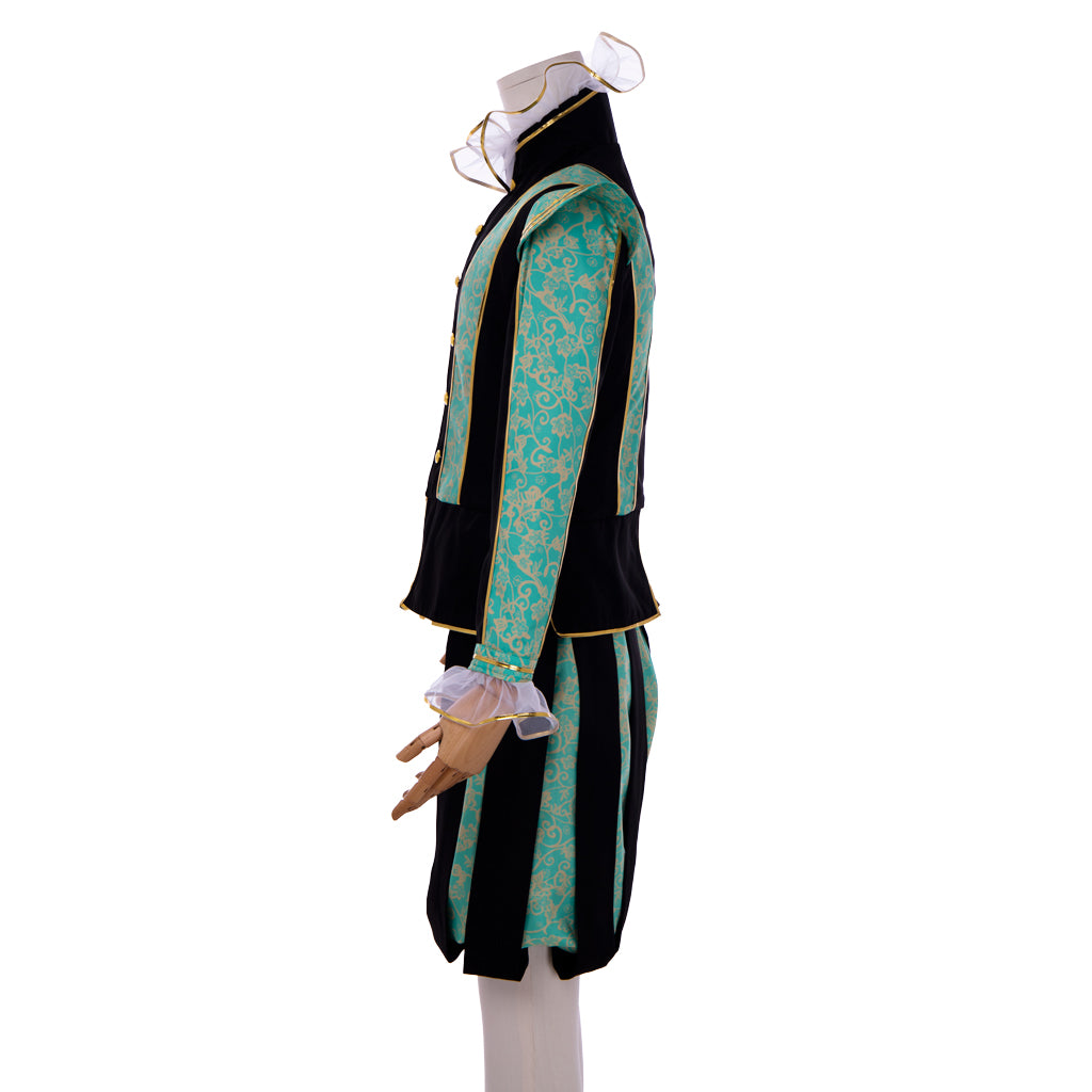 Tudor Court Noble Men's Costume - Elizabethan Prince Outfit with Hat | Coscomos Medieval Series