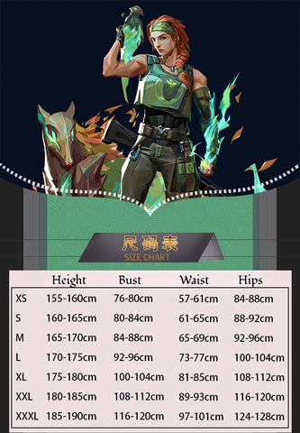 VALORANT Skye Cosplay Costume Full Outfit Set - Style Game Replica
