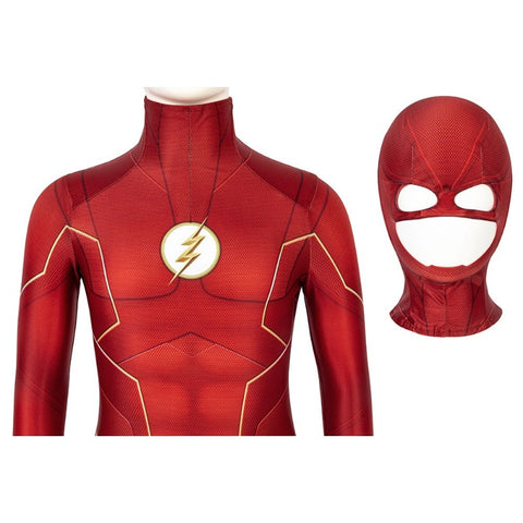 The Flash Season 6 Barry Allen Cosplay Costume Kid Jumpsuit Body Costume