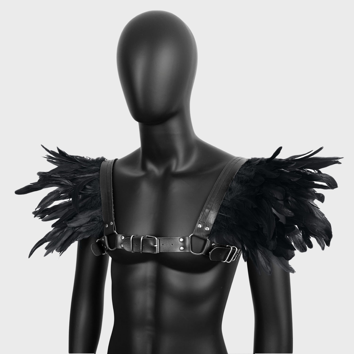 2024 New Halloween Cosplay Feather Cape Men's Cloak Party Costume - Coscosmos