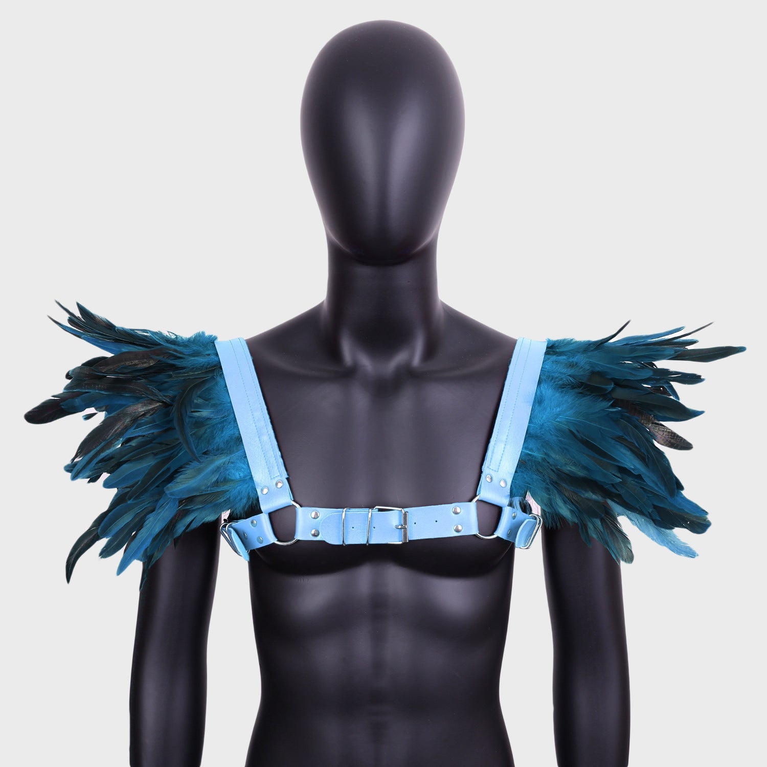 2024 New Halloween Cosplay Feather Cape Men's Cloak Party Costume - Coscosmos