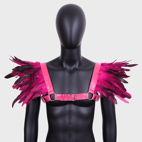 2024 New Halloween Cosplay Feather Cape Men's Cloak Party Costume - Coscosmos