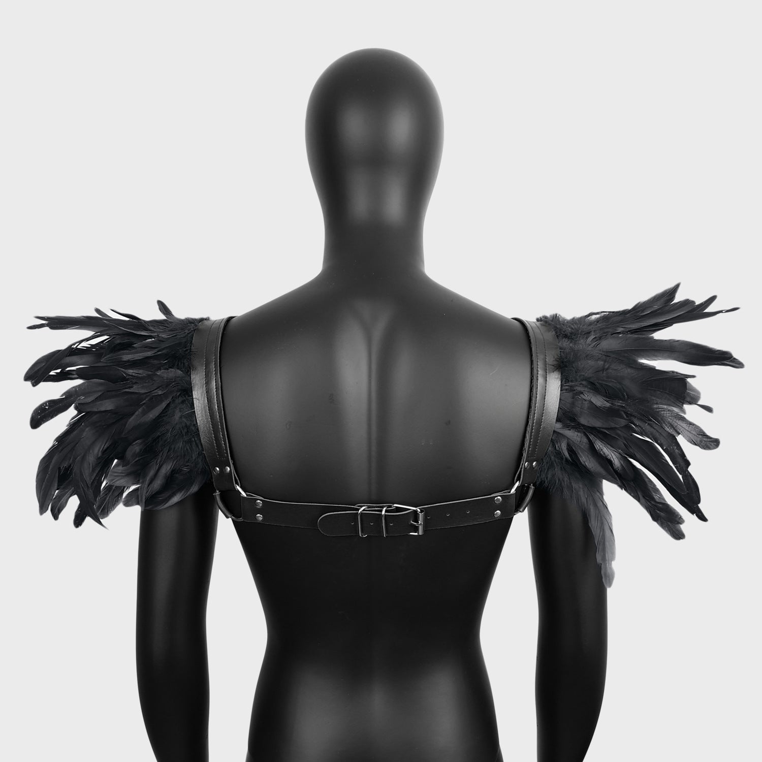 2024 New Halloween Cosplay Feather Cape Men's Cloak Party Costume - Coscosmos
