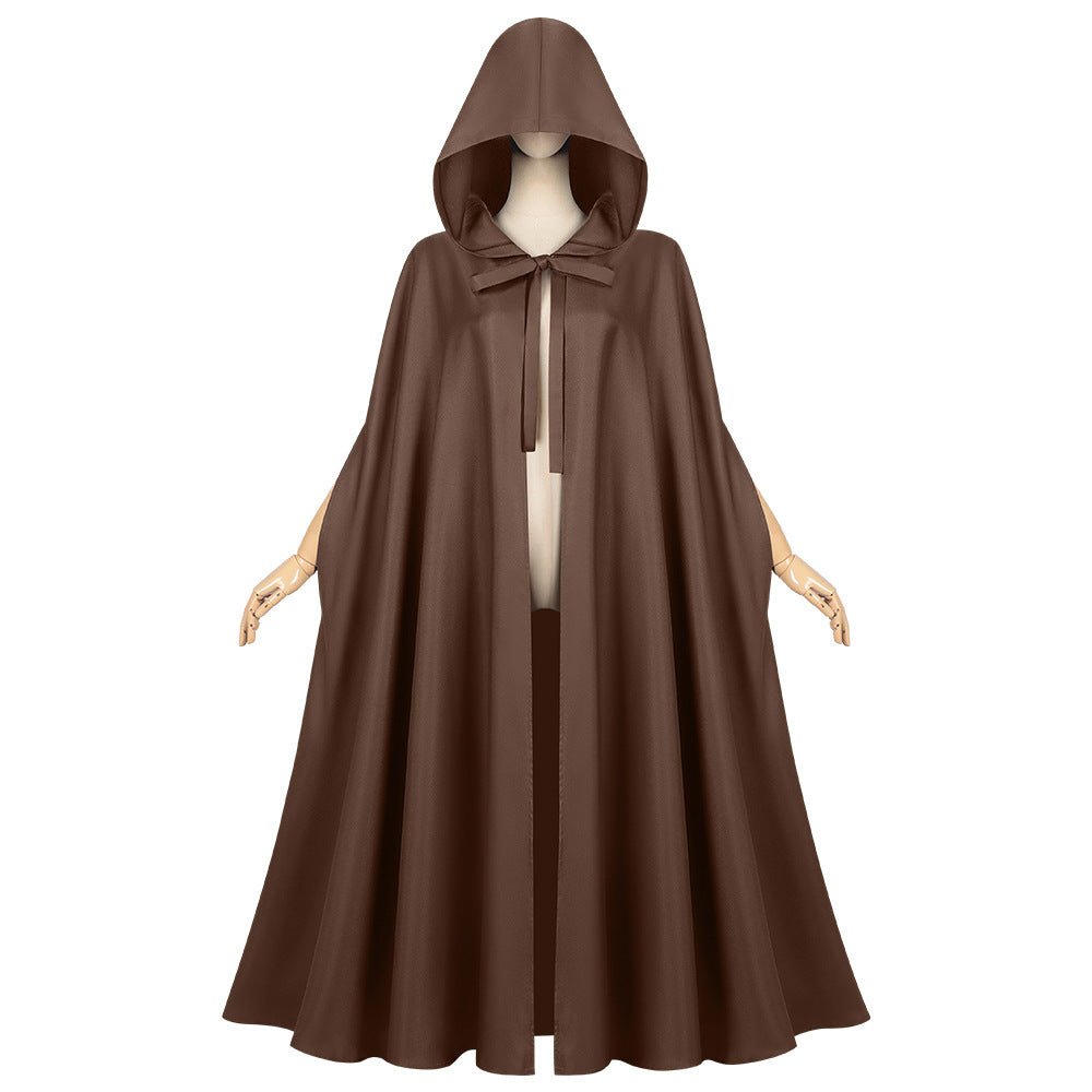 2025 Amazon Halloween Cloak Cosplay Costume Medieval Fantasy Wizard Robe - Coscosmos