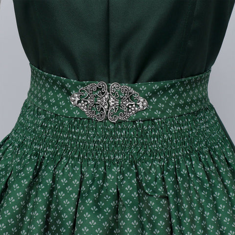 2025 European and American New Maid Dress Short - Sleeved Lace Apron Three - Piece Set - Coscosmos