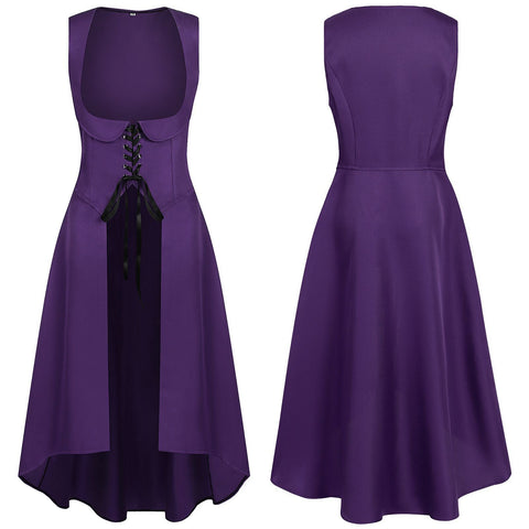 2025 European Medieval Victorian Era Lace - Trimmed Dress Cosplay Costume - Coscosmos