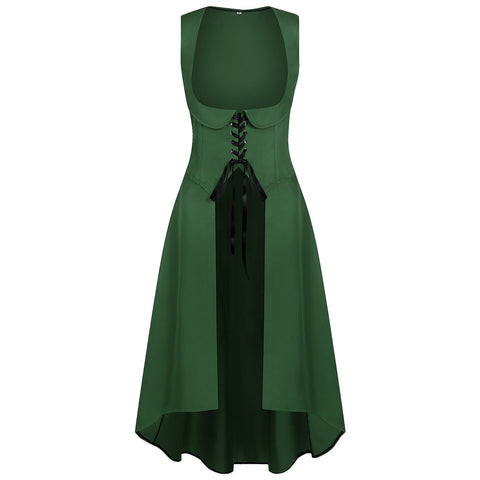 2025 European Medieval Victorian Era Lace - Trimmed Dress Cosplay Costume - Coscosmos