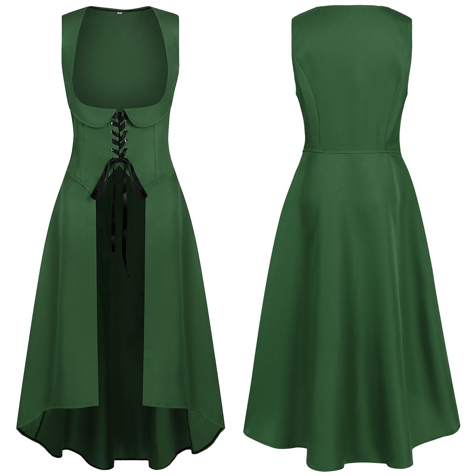 2025 European Medieval Victorian Era Lace - Trimmed Dress Cosplay Costume - Coscosmos