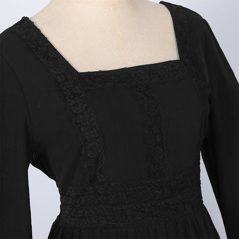 2025 European Medieval Victorian Era Lace - Trimmed Dress Cosplay Costume - Coscosmos