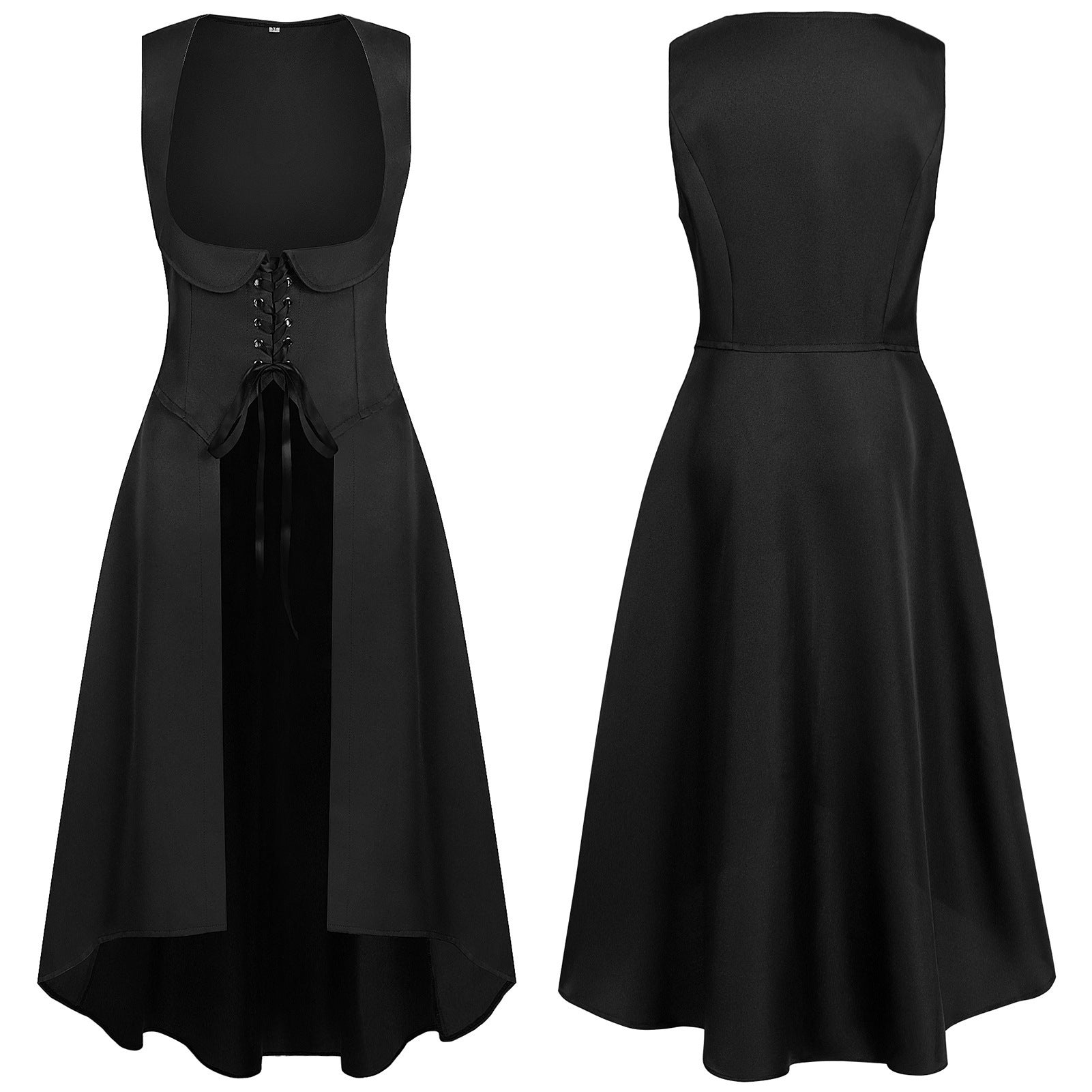2025 European Medieval Victorian Era Lace - Trimmed Dress Cosplay Costume - Coscosmos