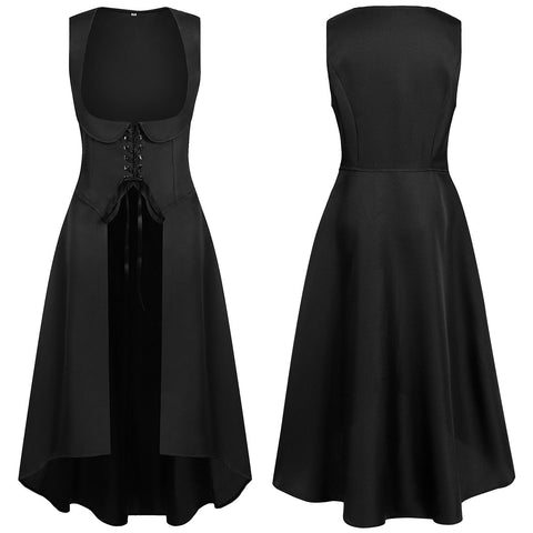 2025 European Medieval Victorian Era Lace - Trimmed Dress Cosplay Costume - Coscosmos