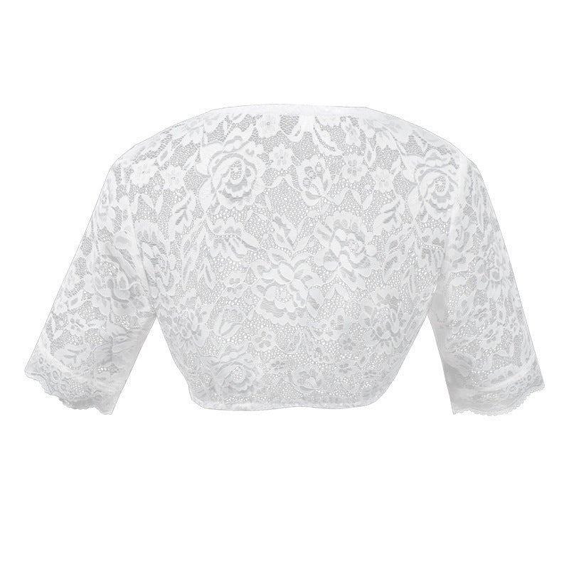 2025 Foreign Trade New Beer Dress Bavaria Beer Festival Ding Dong Dress White V - Neck Top Women - Coscosmos