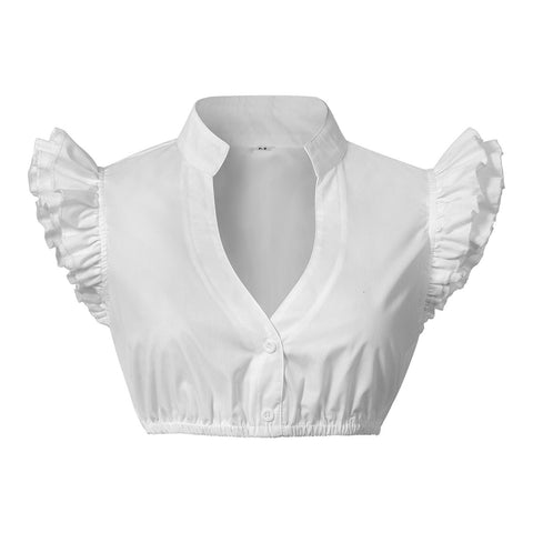 2025 Foreign Trade New Beer Dress Bavaria Beer Festival Ding Dong Dress White V - Neck Top Women - Coscosmos