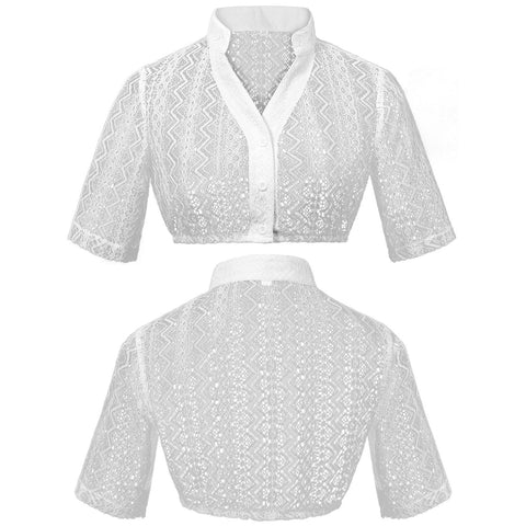 2025 Foreign Trade New Beer Dress Bavaria Beer Festival Ding Dong Dress White V - Neck Top Women - Coscosmos