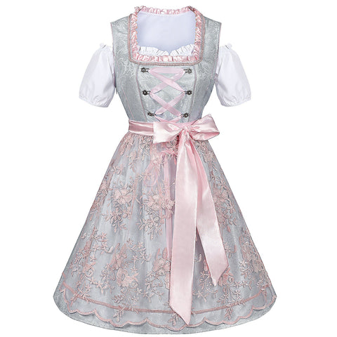 2025 Germany Munich Oktoberfest Stage Performance Costume Bavarian Maid Uniform - Coscosmos