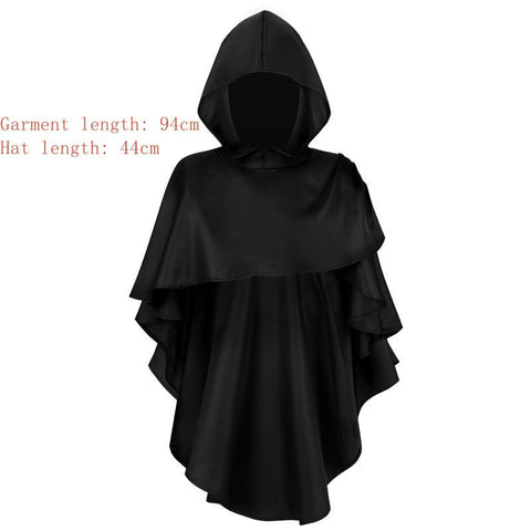 2025 Halloween Grim Reaper Costume Medieval Cosplay Priest Robe - Coscosmos