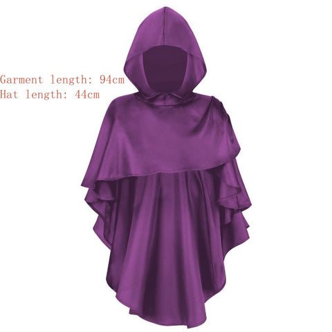 2025 Halloween Grim Reaper Costume Medieval Cosplay Priest Robe - Coscosmos