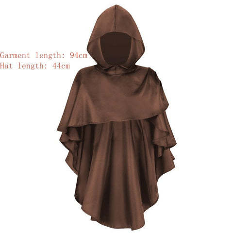 2025 Halloween Grim Reaper Costume Medieval Cosplay Priest Robe - Coscosmos