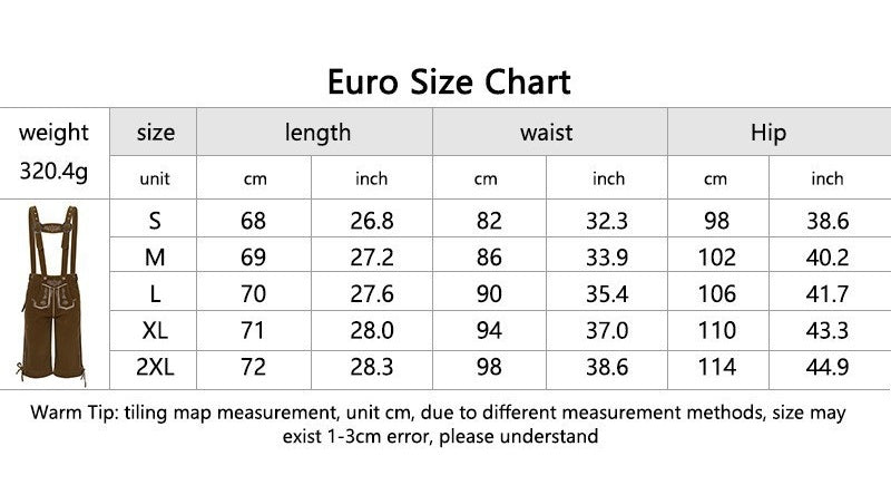 2025 New Amazon German Classic Beer Overalls Set Bavarian Traditional Festival Party Costume - Coscosmos