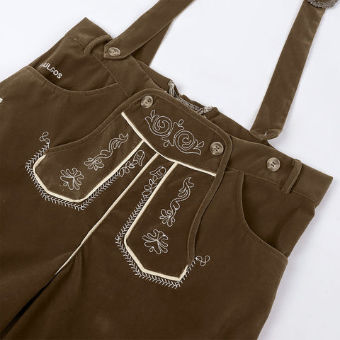 2025 New Amazon German Classic Beer Overalls Set Bavarian Traditional Festival Party Costume - Coscosmos