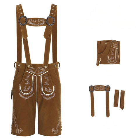 2025 New Amazon German Classic Beer Overalls Set Bavarian Traditional Festival Party Costume - Coscosmos