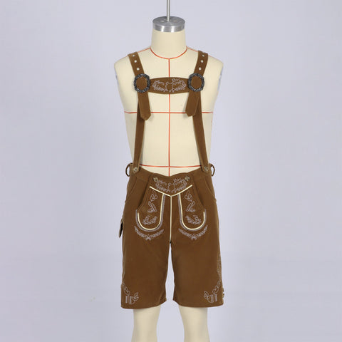 2025 New Amazon German Classic Beer Overalls Set Bavarian Traditional Festival Party Costume - Coscosmos