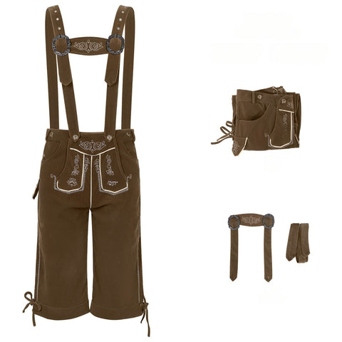 2025 New Amazon German Classic Beer Overalls Set Bavarian Traditional Festival Party Costume - Coscosmos