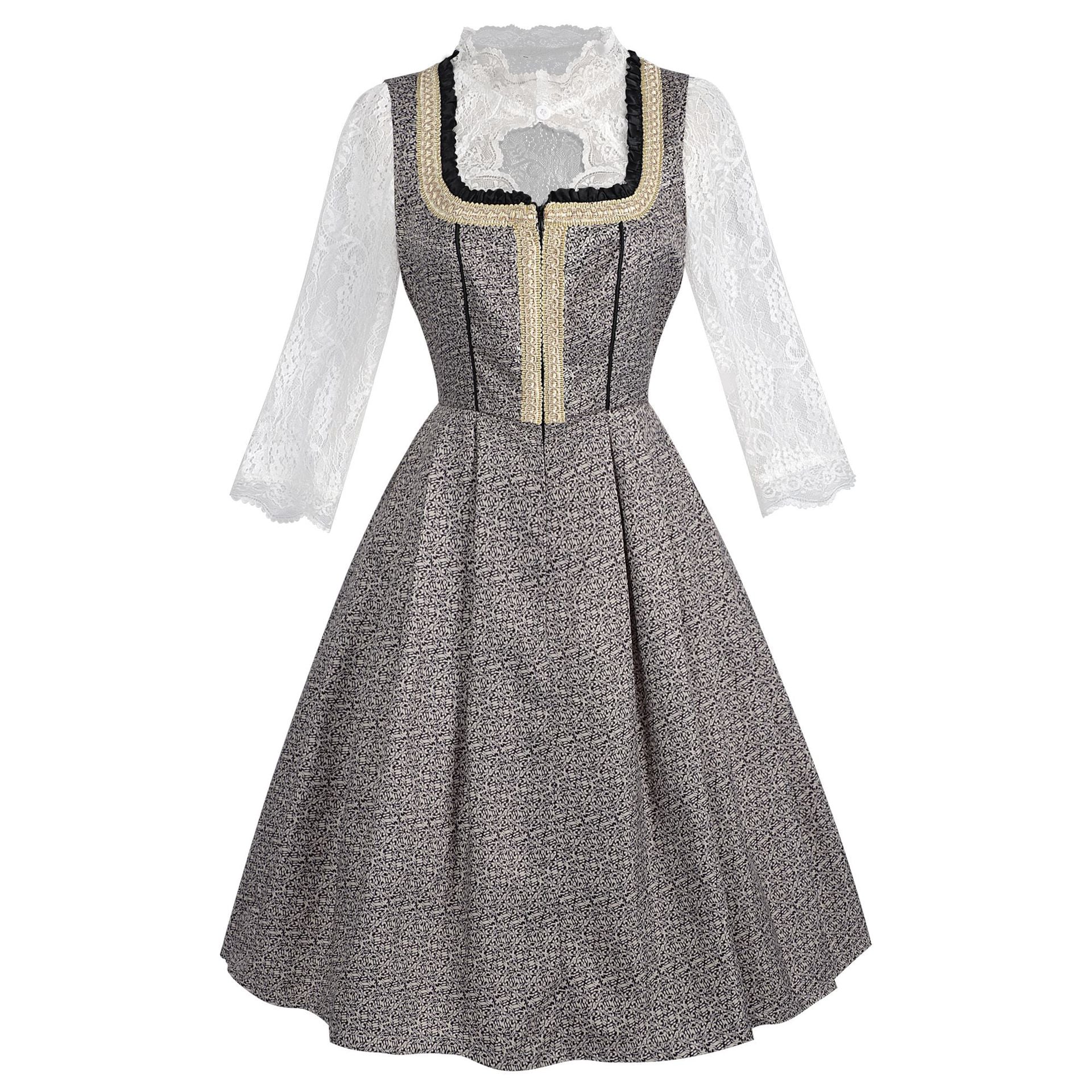 2025 New Beer Festival German Traditional Bavarian Lace Dress Costume - Coscosmos