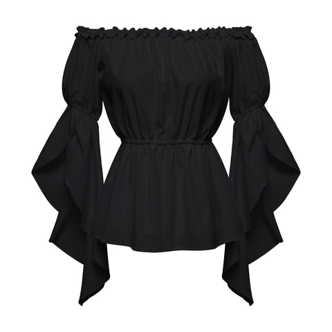 2025 New Best - Seller Women's Sexy Off - Shoulder Pleated Casual Loose One - Shoulder Top - Coscosmos