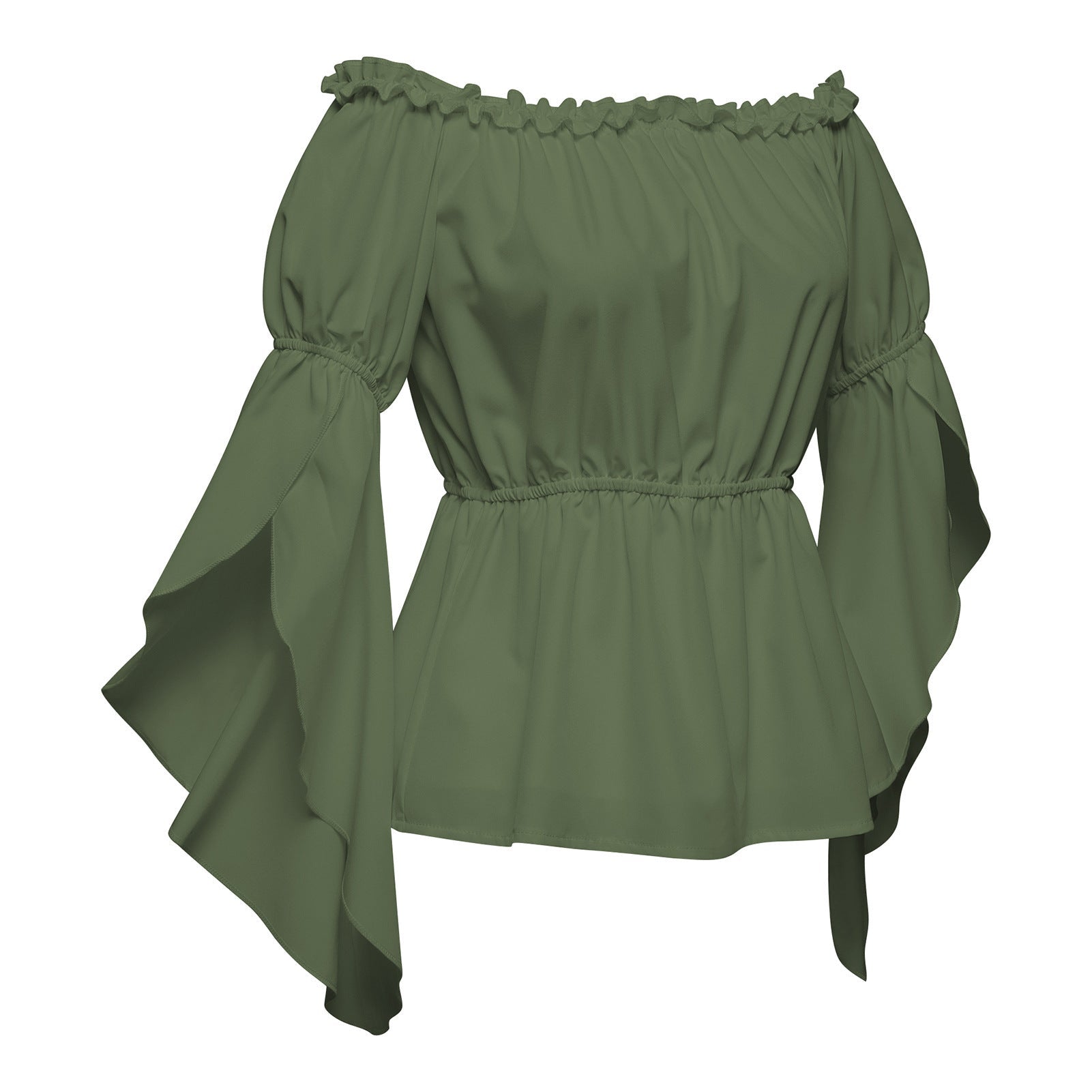 2025 New Best - Seller Women's Sexy Off - Shoulder Pleated Casual Loose One - Shoulder Top - Coscosmos