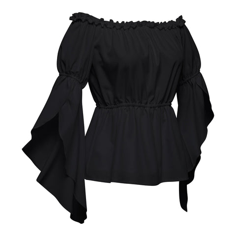 2025 New Best - Seller Women's Sexy Off - Shoulder Pleated Casual Loose One - Shoulder Top - Coscosmos