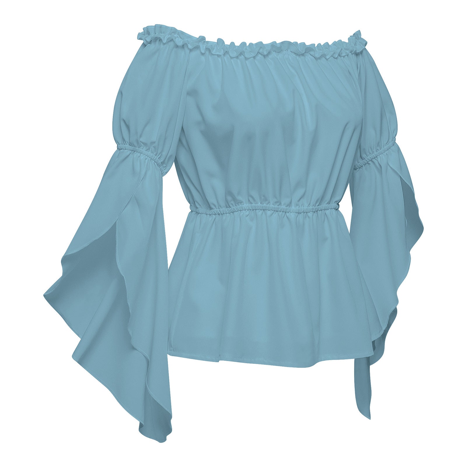 2025 New Best - Seller Women's Sexy Off - Shoulder Pleated Casual Loose One - Shoulder Top - Coscosmos
