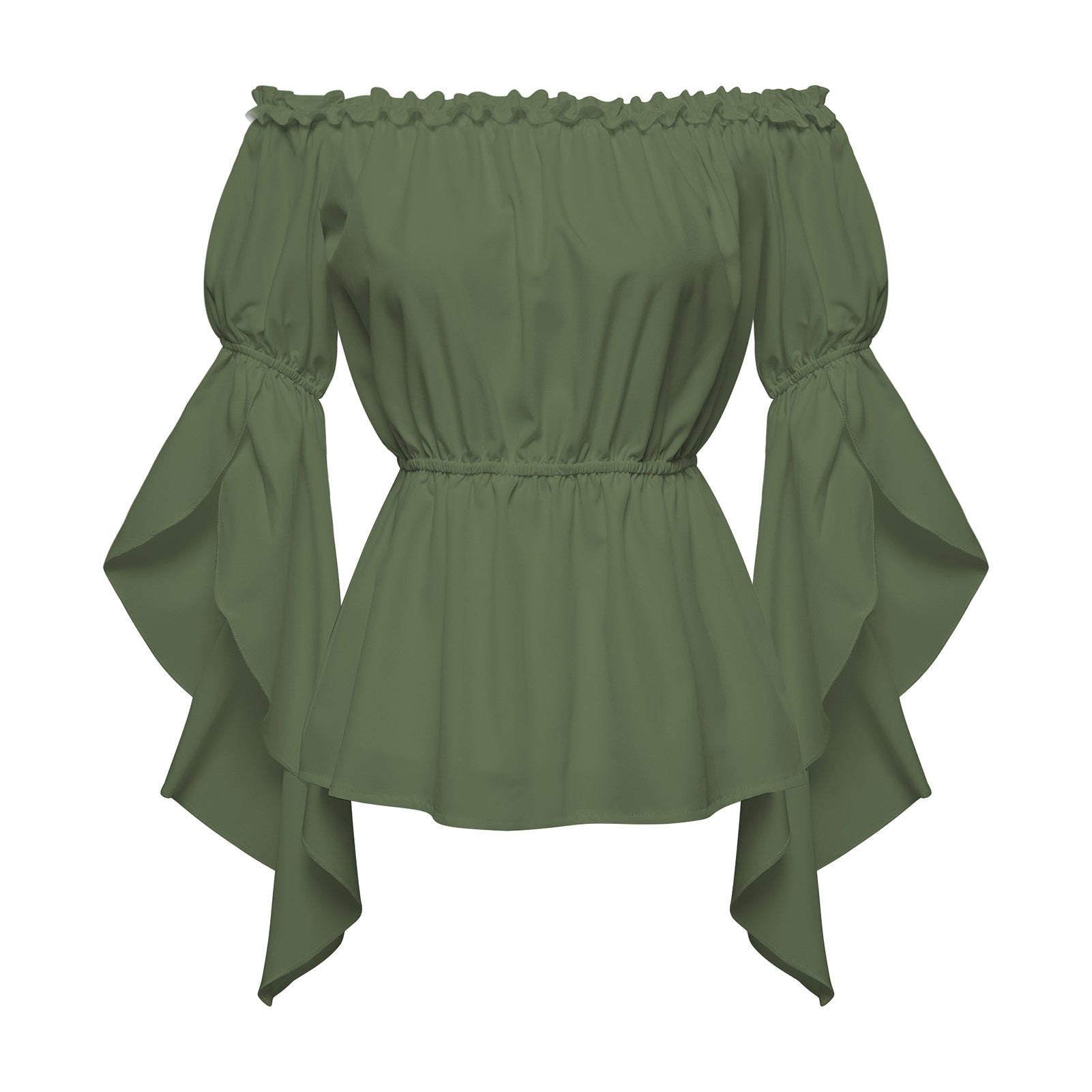 2025 New Best - Seller Women's Sexy Off - Shoulder Pleated Casual Loose One - Shoulder Top - Coscosmos