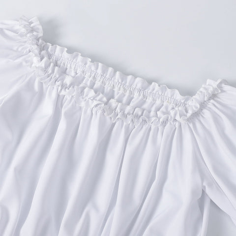 2025 New Best - Seller Women's Sexy Off - Shoulder Pleated Casual Loose One - Shoulder Top - Coscosmos